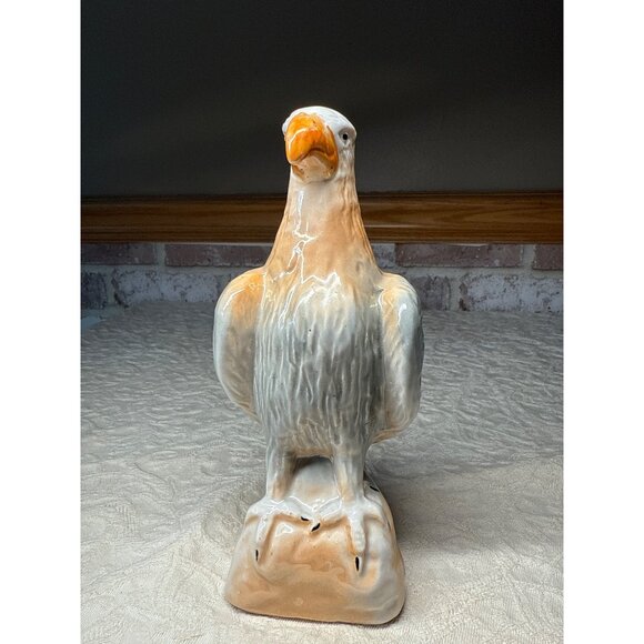 Vintage Brazilian Porcelain Bald Eagle Mid Century - Picture 1 of 16